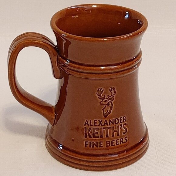 Alexander Keith's Stein Beer Glass BROWN - Picture 1 of 6